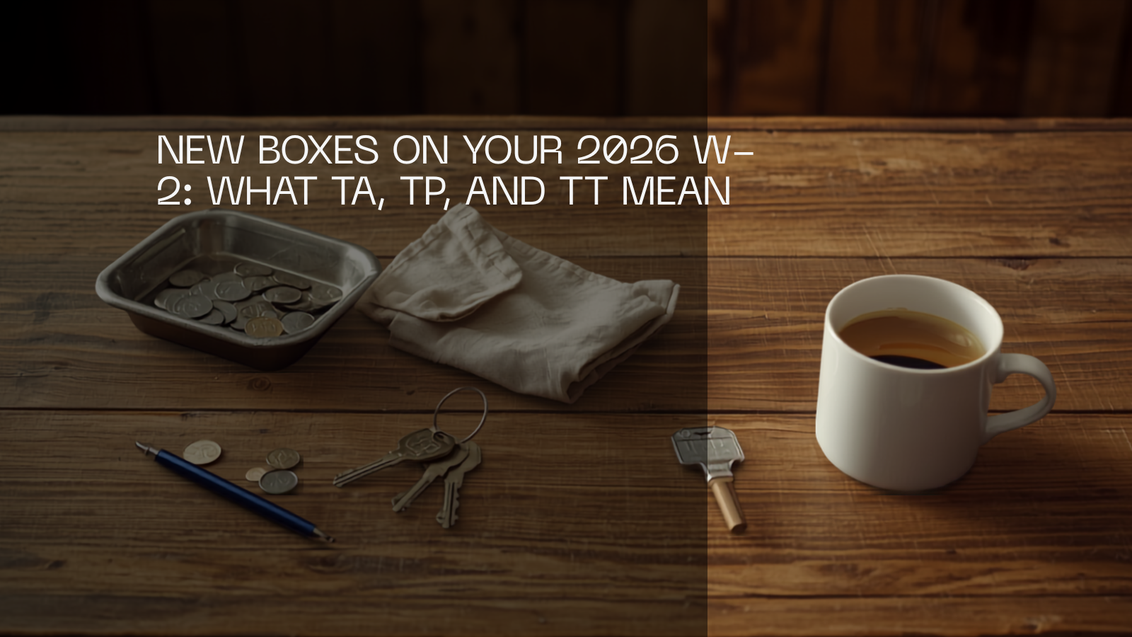 New Boxes on Your 2026 W-2: What TA, TP, and TT Mean