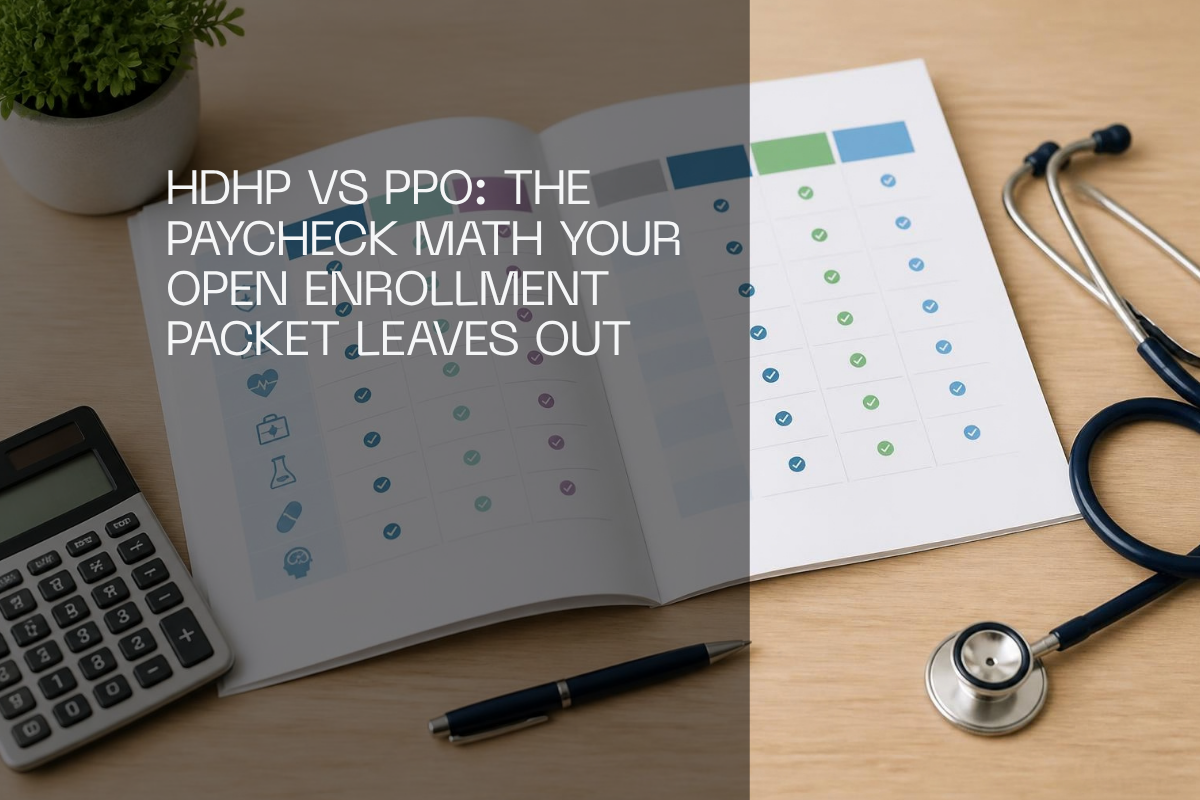 HDHP vs PPO: The Paycheck Math Your Open Enrollment Packet Leaves Out